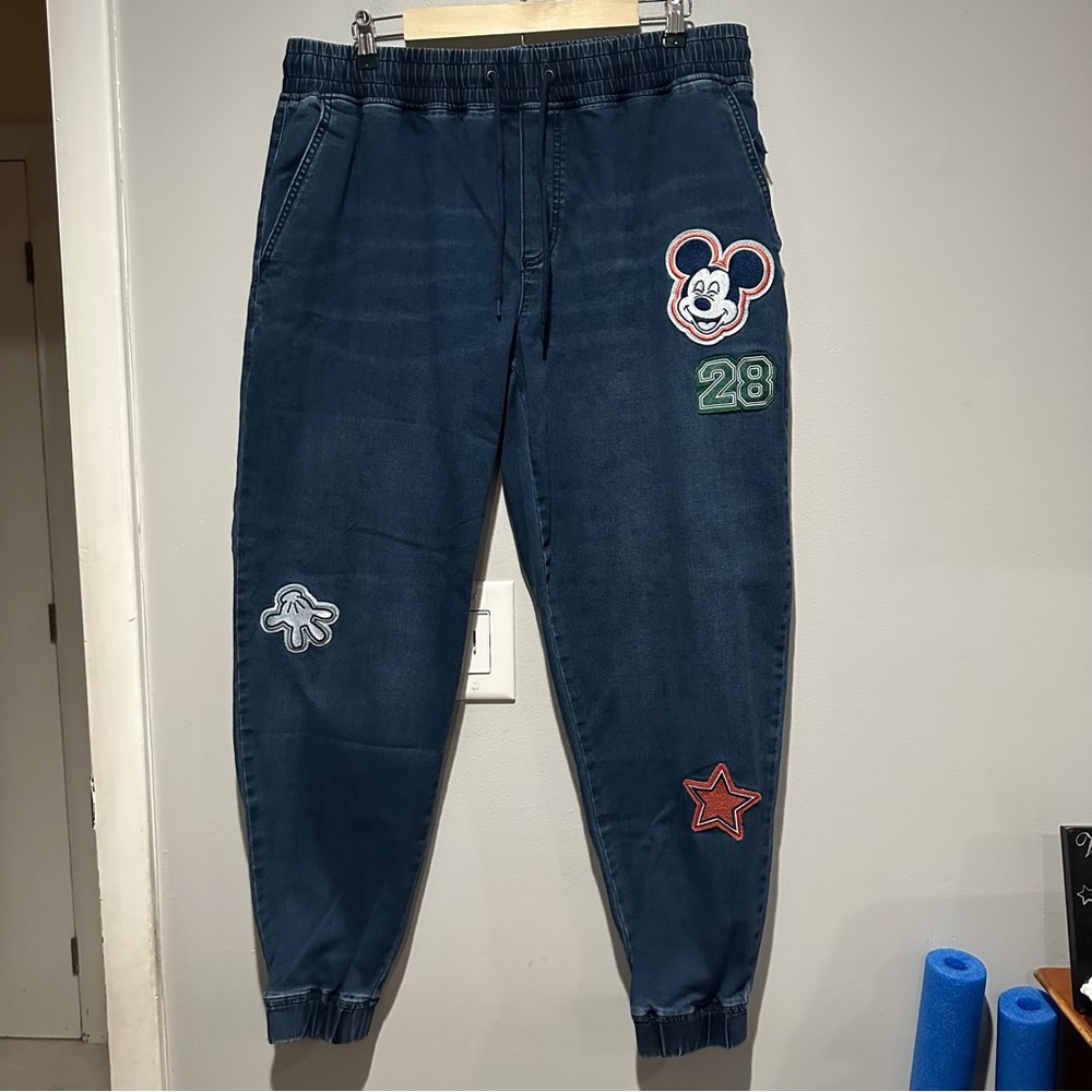 Disney Her Universe Mickey Denim Jogger Size XL
